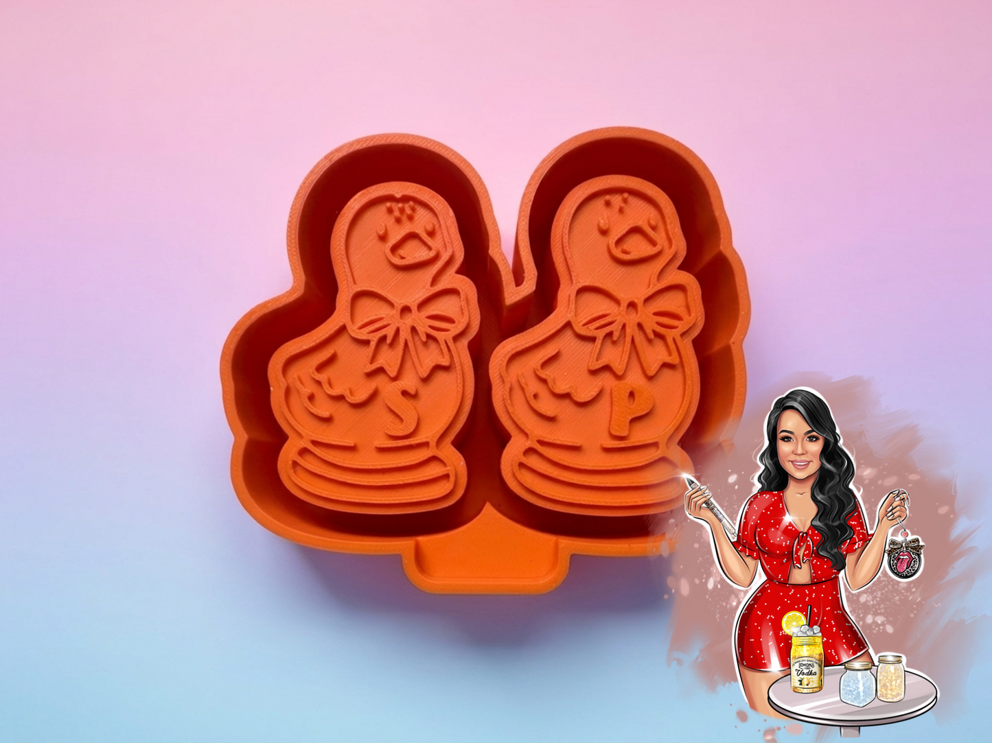 Goose Salt & Pepper Shaker Freshie Mold