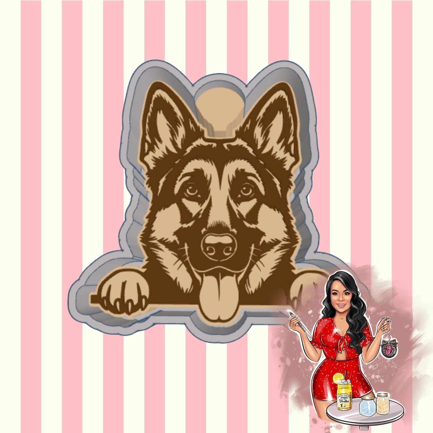 German Shepard Freshie Mold