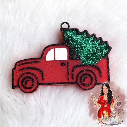 Red Christmas Truck