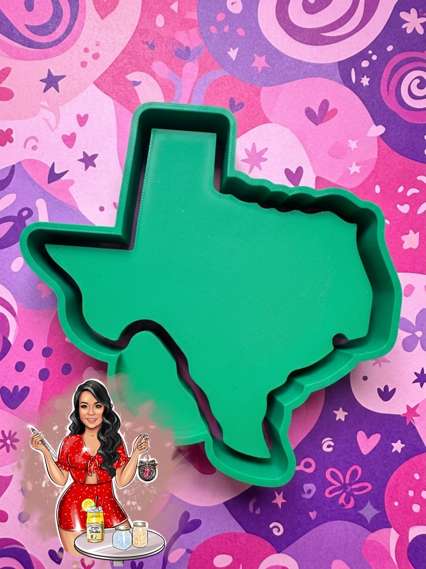 Plain Texas Freshie Mold