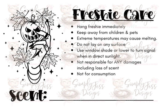 Pumpkin Freshie Care