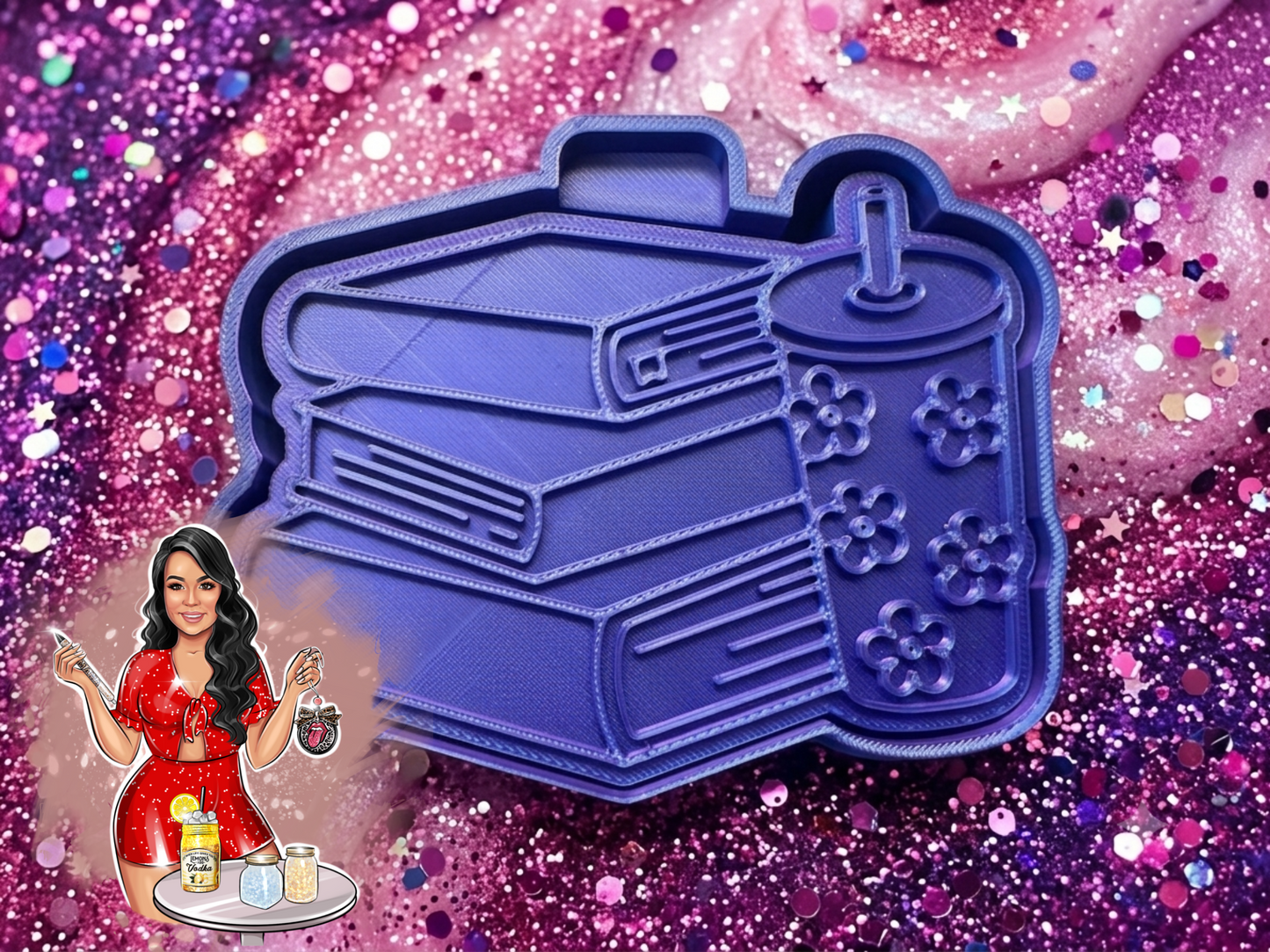Books & Tumbler Freshie Mold
