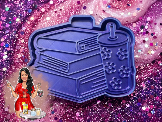 Books & Tumbler Freshie Mold