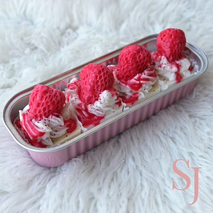 Strawberries & Cream Dessert Candle Wax